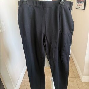 Black knit gym or casual Pants/leggings